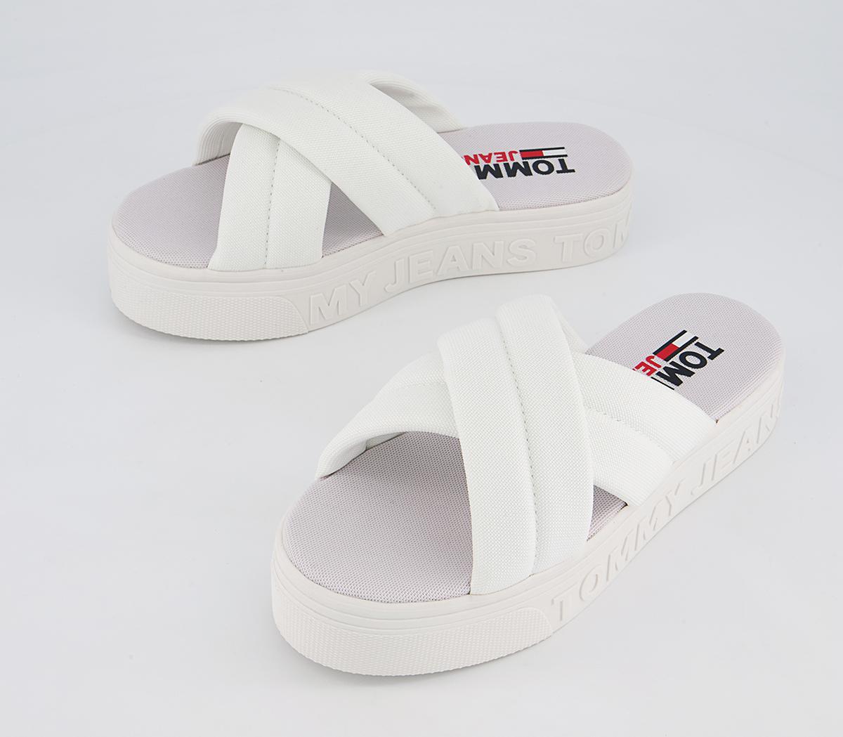 Tommy Hilfiger Tommy Jeans Flatform Sandals Tommy Hilfiger Tommy Jeans Flatform Sandals White