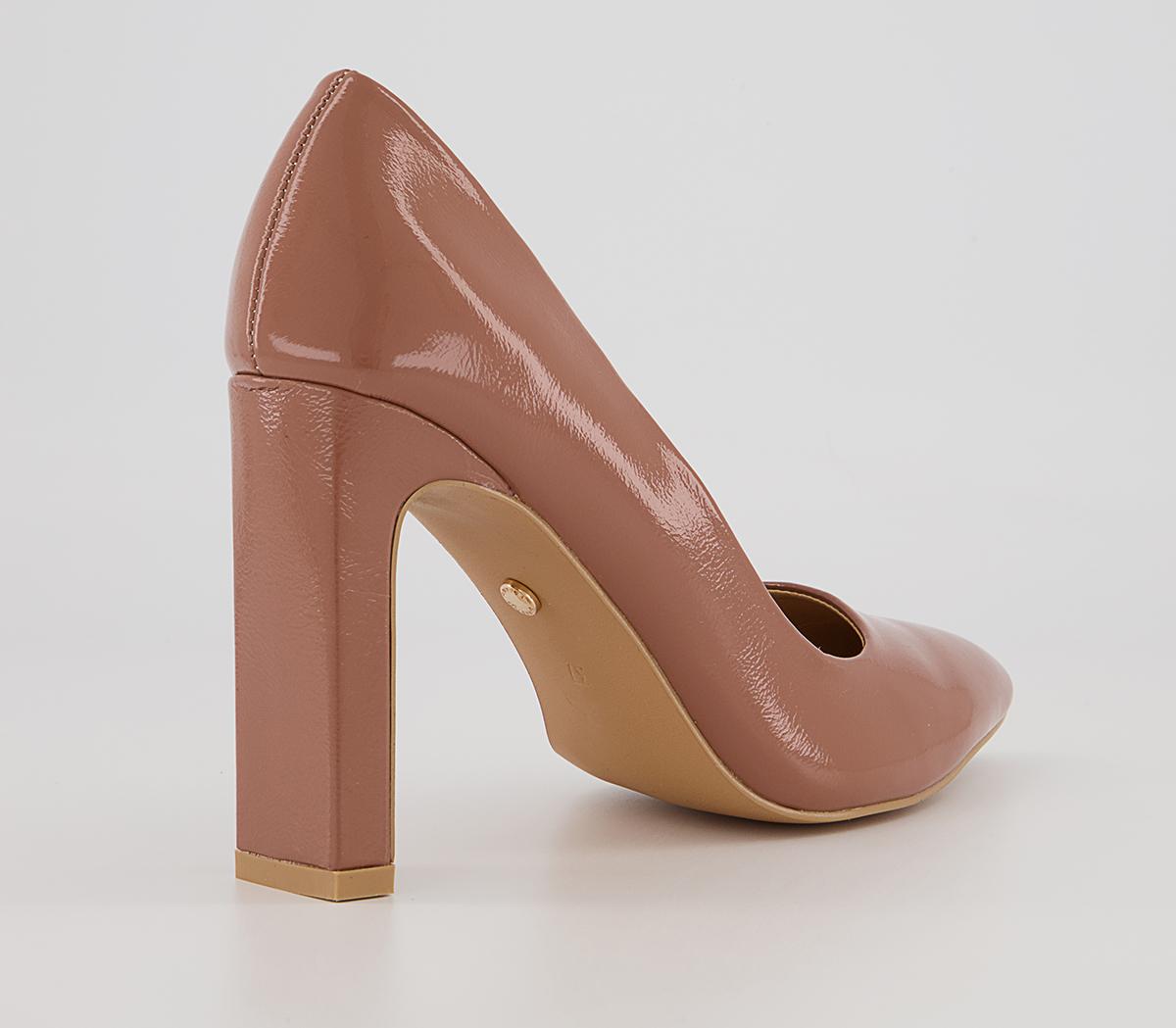Office Helney Slim Block Heels Office Helney Slim Block Heels Nude