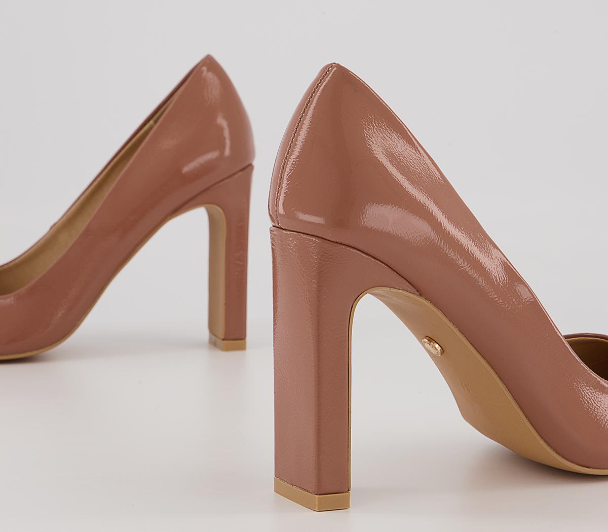 Office Helney Slim Block Heels Office Helney Slim Block Heels Nude