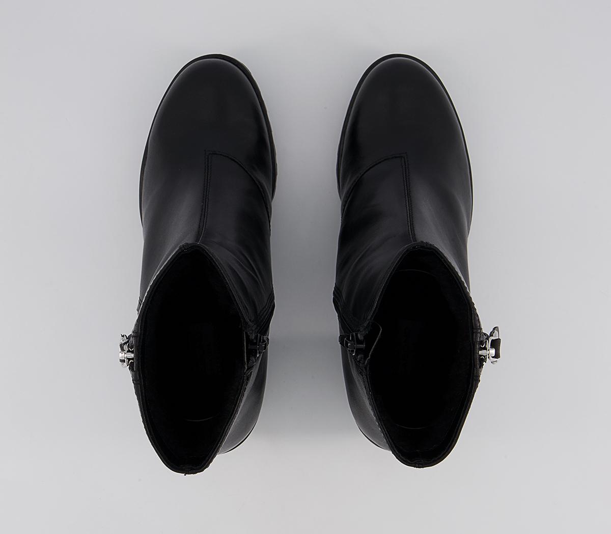 Vagabond Shoemakers Grace Block Heel Zip Boots Vagabond Shoemakers Grace Block Heel Zip Boots Black
