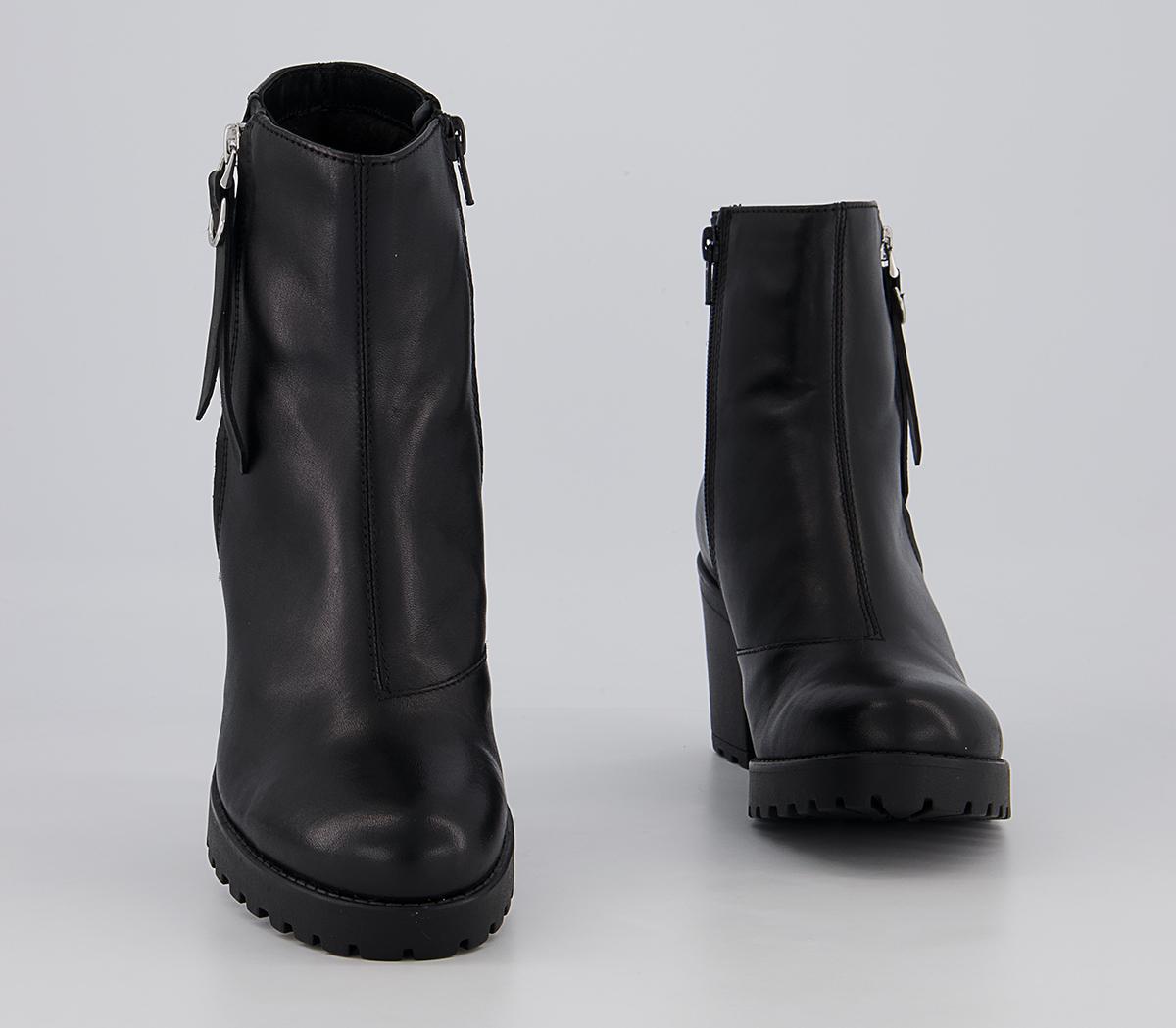 Vagabond Shoemakers Grace Block Heel Zip Boots Vagabond Shoemakers Grace Block Heel Zip Boots Black