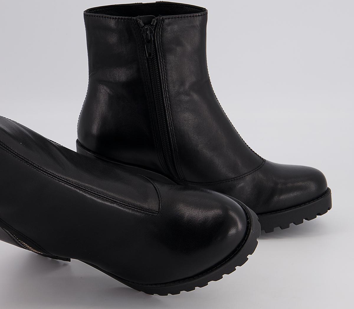 Vagabond Shoemakers Grace Block Heel Zip Boots Vagabond Shoemakers Grace Block Heel Zip Boots Black