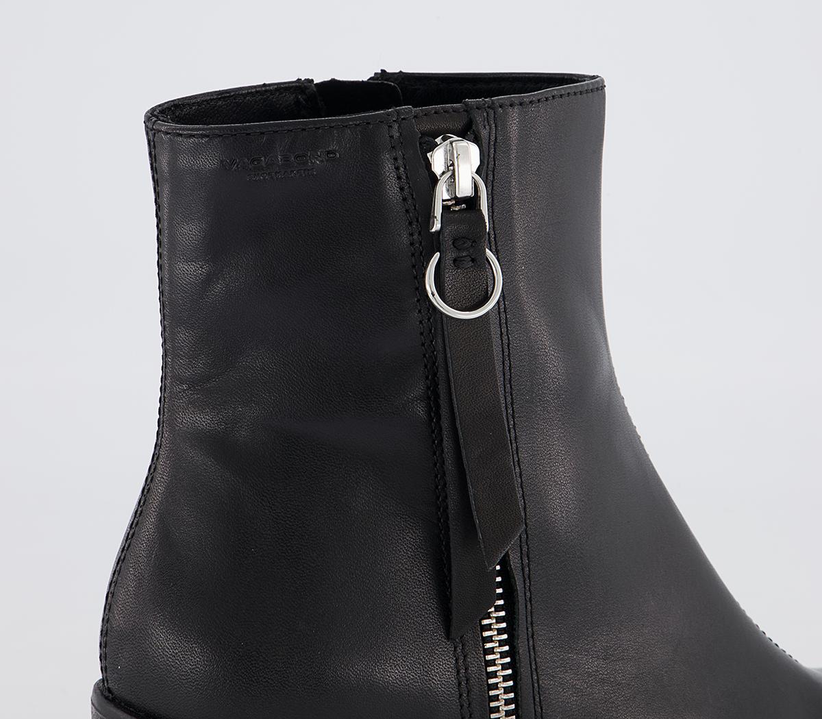 Vagabond Shoemakers Grace Block Heel Zip Boots Vagabond Shoemakers Grace Block Heel Zip Boots Black