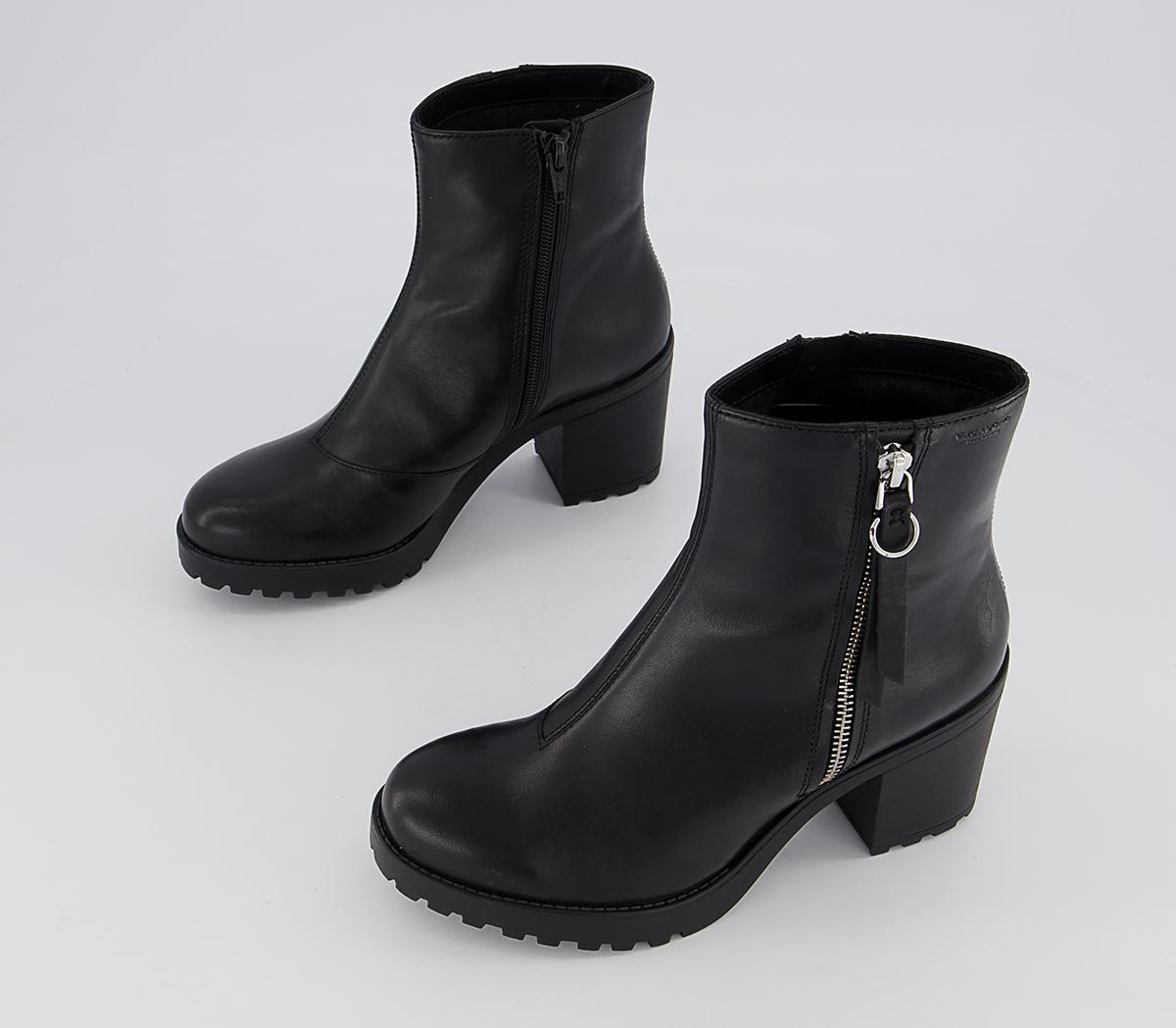 Vagabond Shoemakers Grace Block Heel Zip Boots Vagabond Shoemakers Grace Block Heel Zip Boots Black