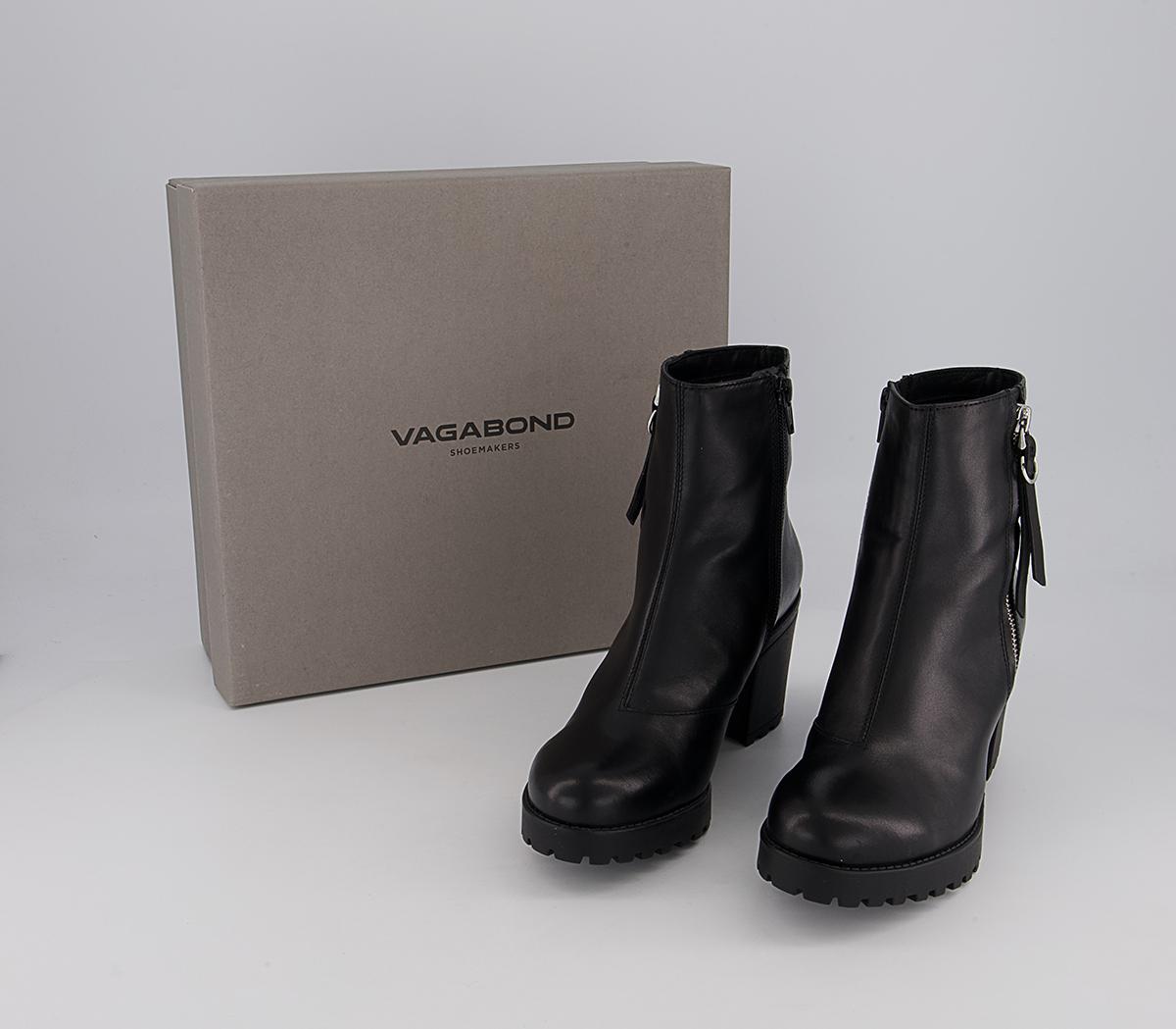 Vagabond Shoemakers Grace Block Heel Zip Boots Vagabond Shoemakers Grace Block Heel Zip Boots Black