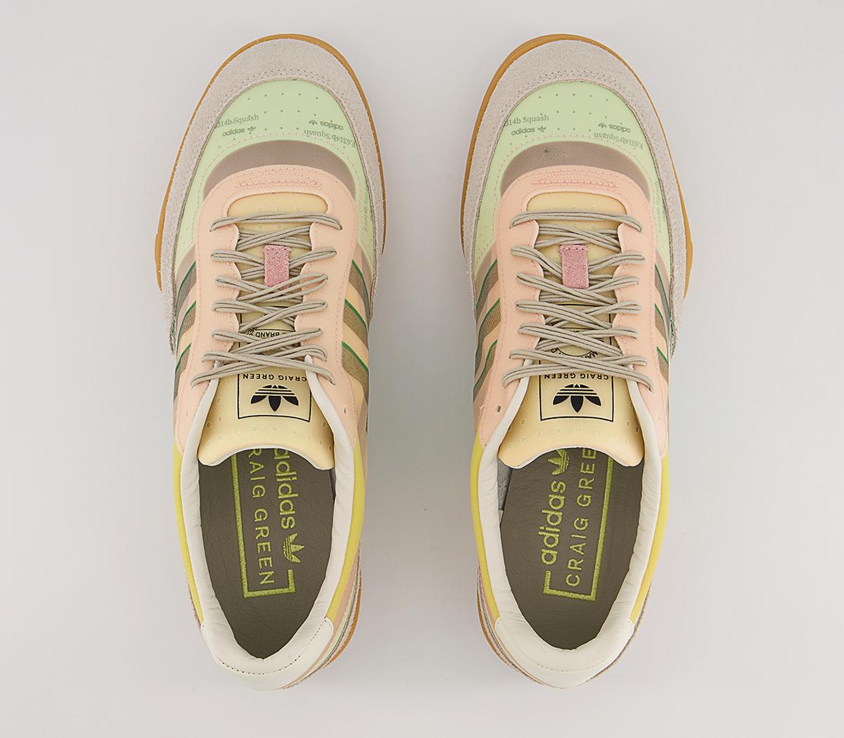 adidas Consortium Craig Green Squash Polta Akh Trainers adidas Consortium Craig Green Squash Polta Akh Trainers Cream White Sesame Bold Green