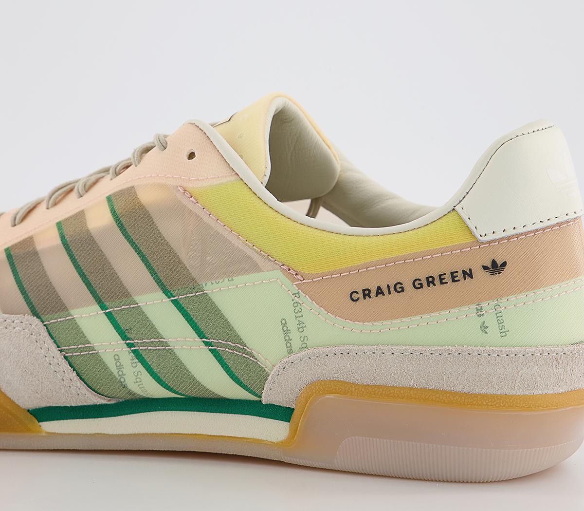 adidas Consortium Craig Green Squash Polta Akh Trainers adidas Consortium Craig Green Squash Polta Akh Trainers Cream White Sesame Bold Green