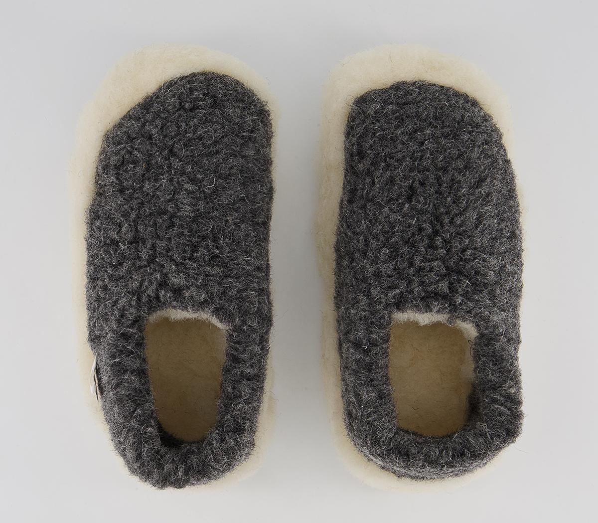 Yoko Wool Yoko Wool Slippers Yoko Wool Yoko Wool Slippers Dark Grey