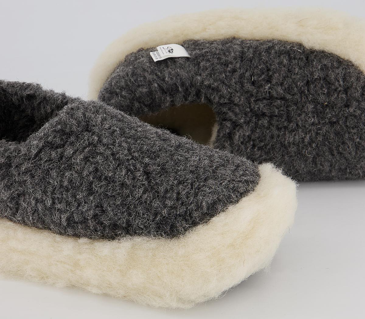 Yoko Wool Yoko Wool Slippers Yoko Wool Yoko Wool Slippers Dark Grey