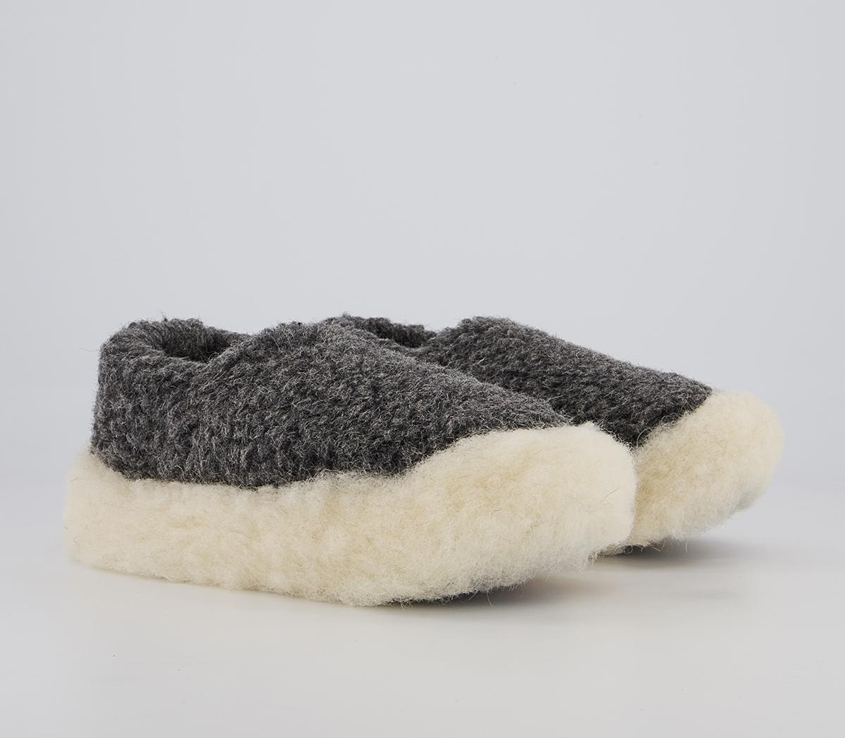 Yoko Wool Yoko Wool Slippers Yoko Wool Yoko Wool Slippers Dark Grey