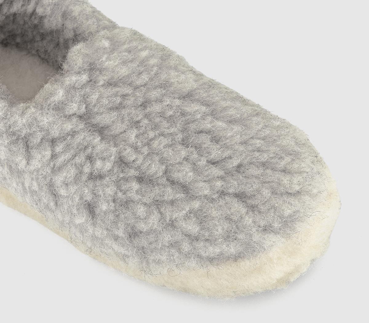 Yoko WoolYoko Wool SlippersLight Grey
