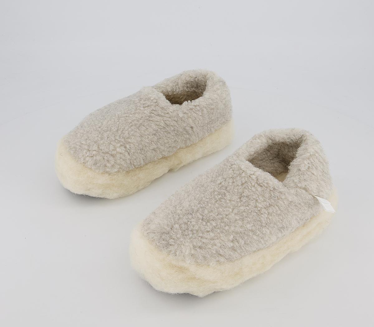 Yoko WoolYoko Wool SlippersLight Grey