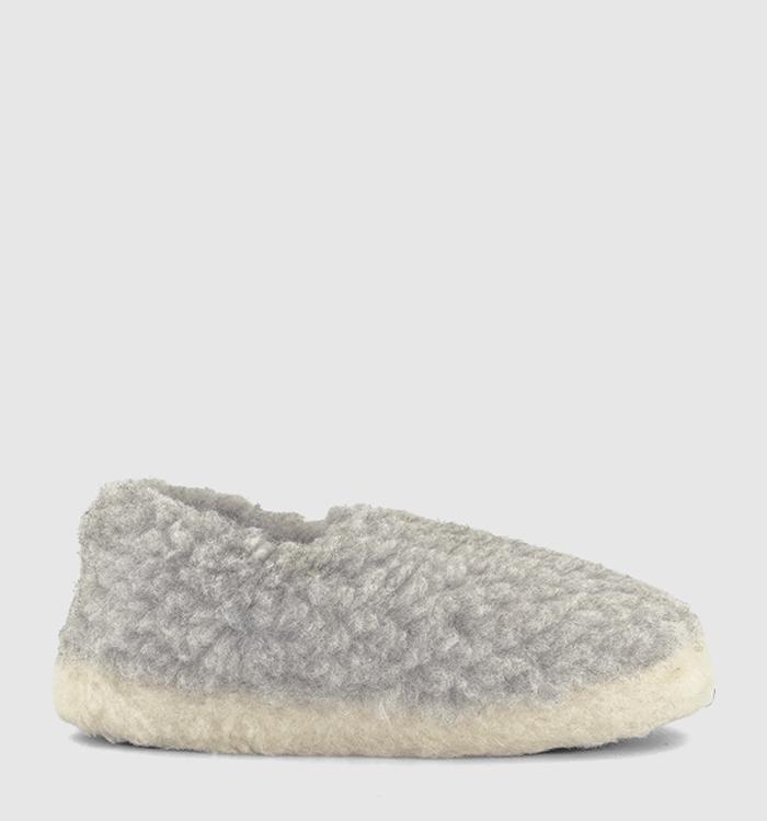 Yoko Wool Yoko Wool Slippers Light Grey
