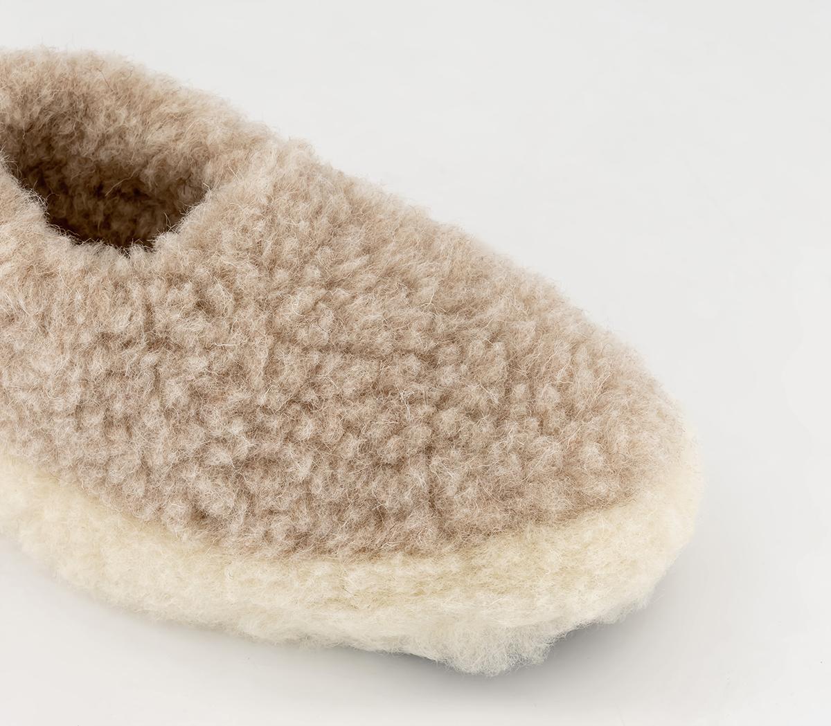 Yoko WoolYoko Wool SlippersBeige