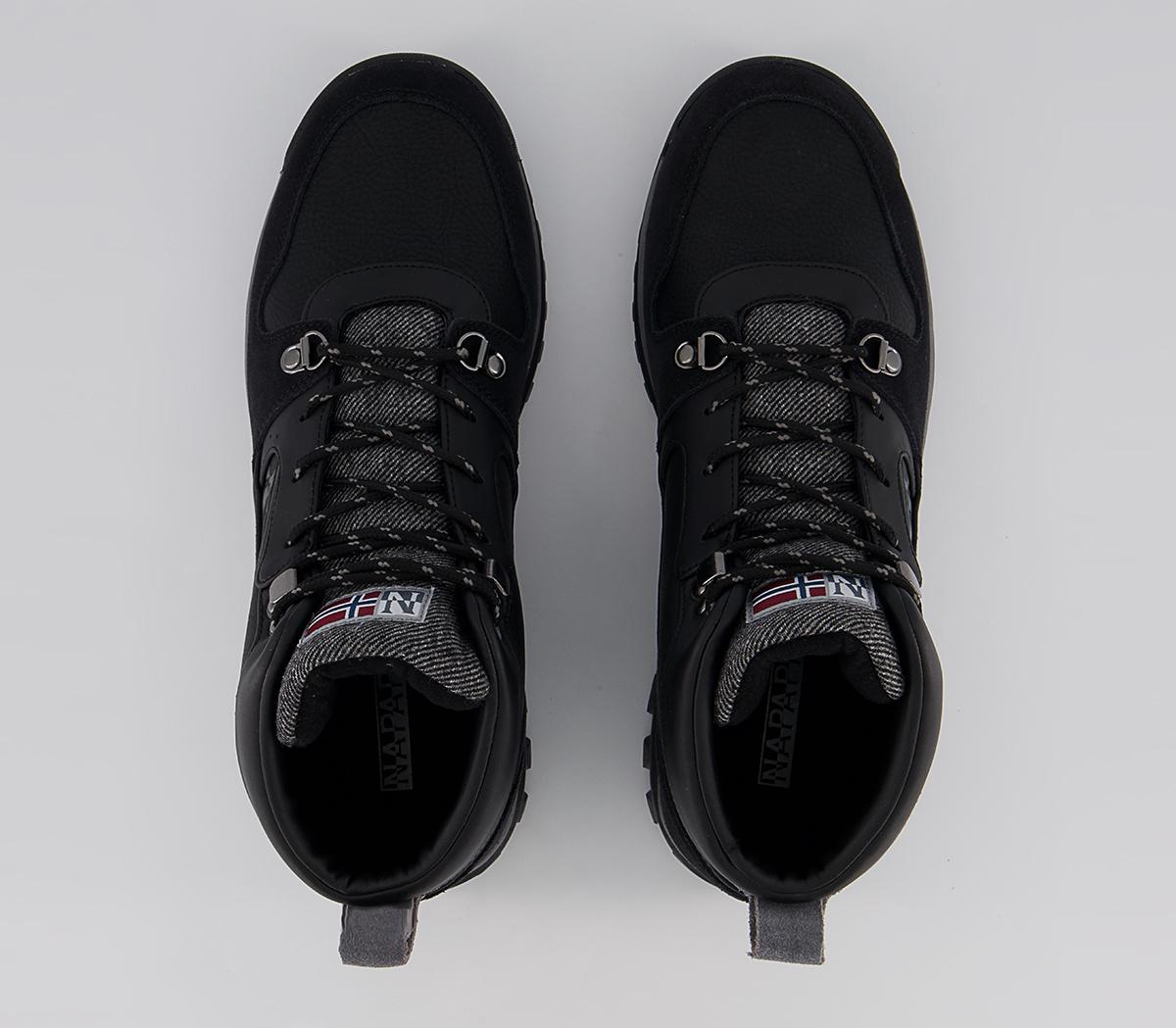 Napapijri Crag Mid Boots Napapijri Crag Mid Boots Black