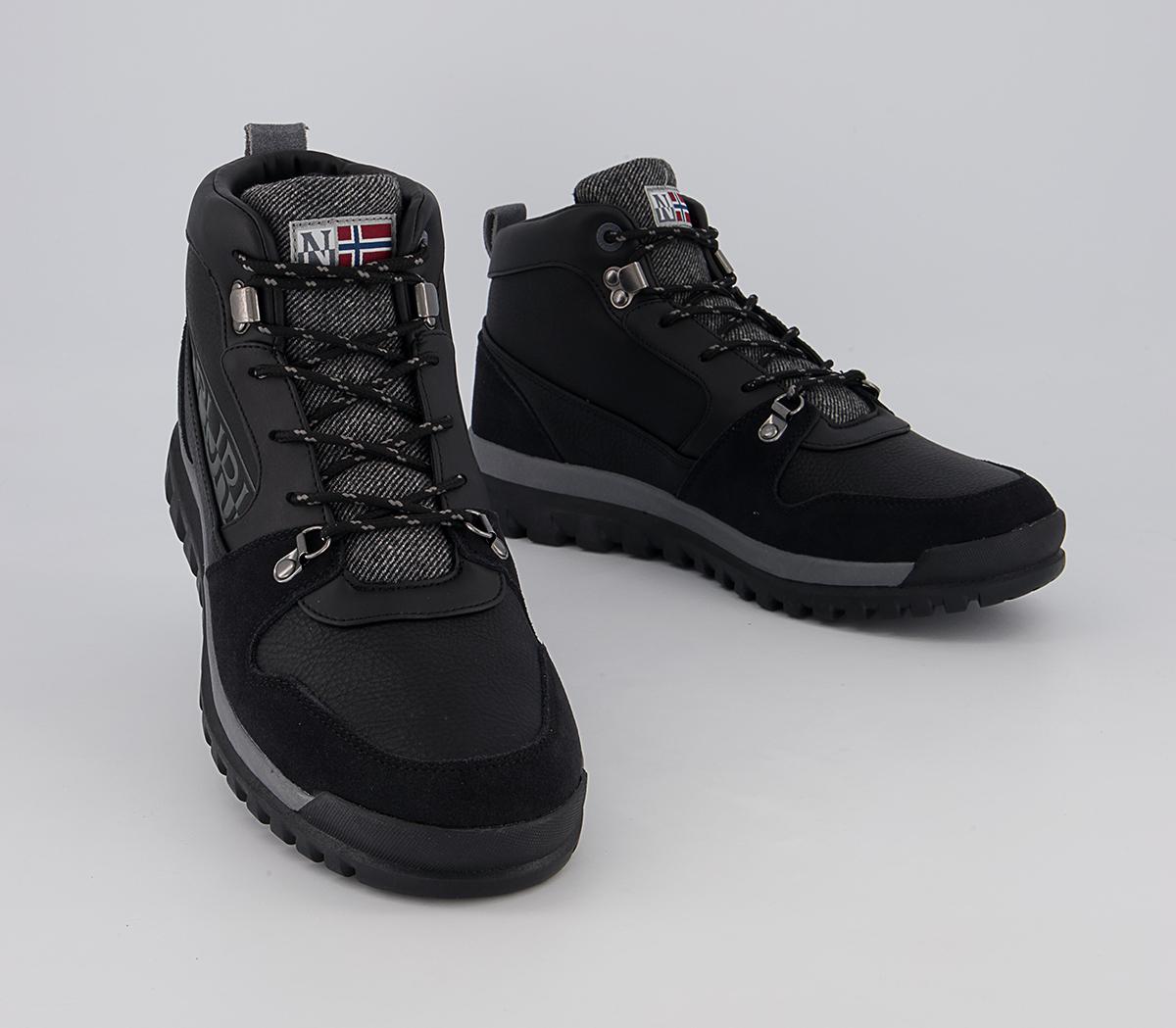 Napapijri Crag Mid Boots Napapijri Crag Mid Boots Black