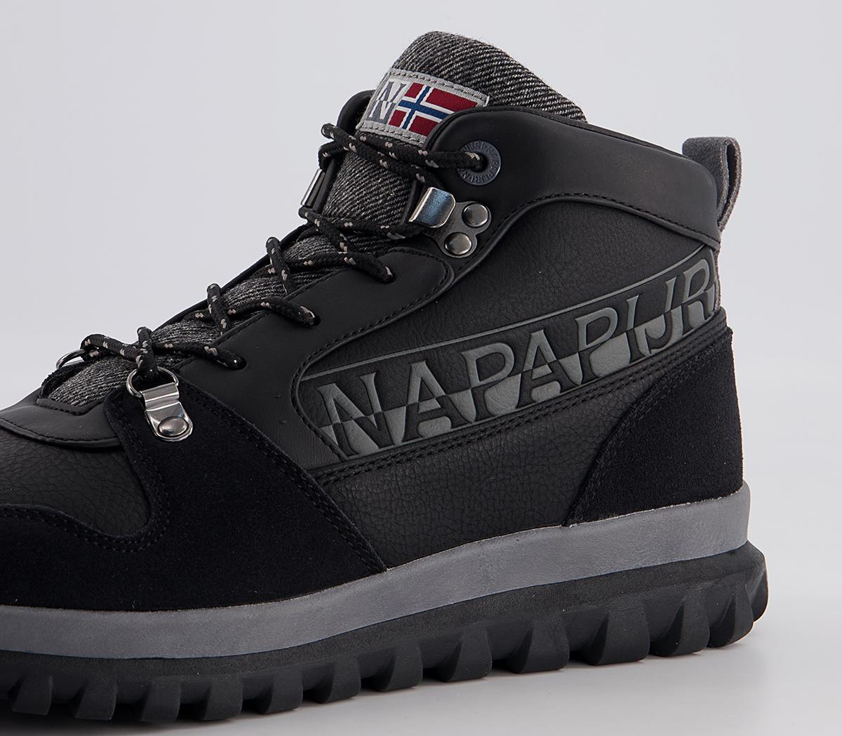 Napapijri Crag Mid Boots Napapijri Crag Mid Boots Black