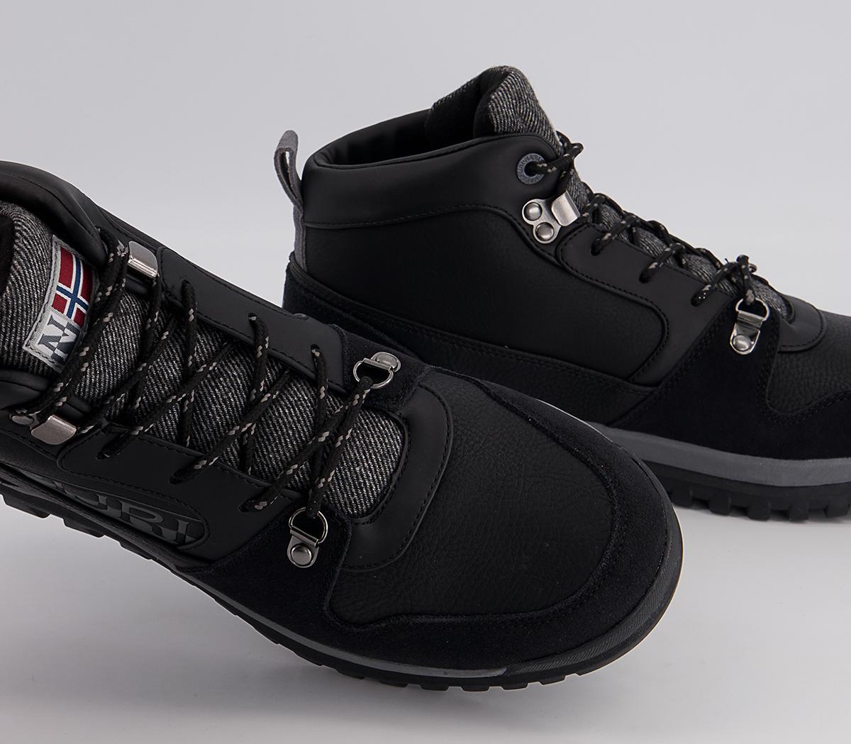 Napapijri Crag Mid Boots Napapijri Crag Mid Boots Black