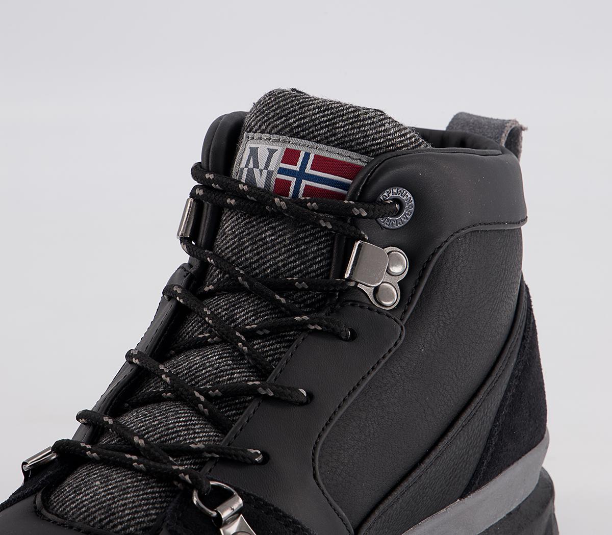 Napapijri Crag Mid Boots Napapijri Crag Mid Boots Black