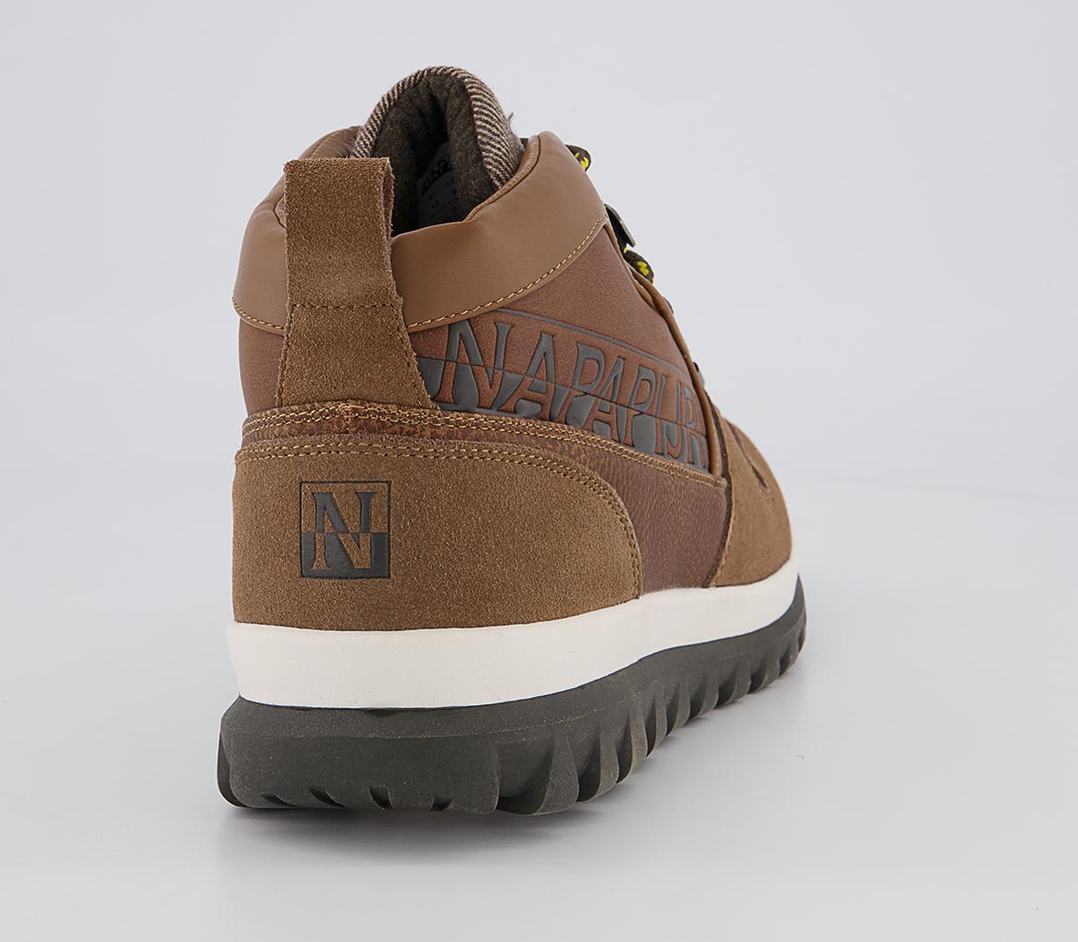 Napapijri Crag Mid Boots Napapijri Crag Mid Boots Golden Brown