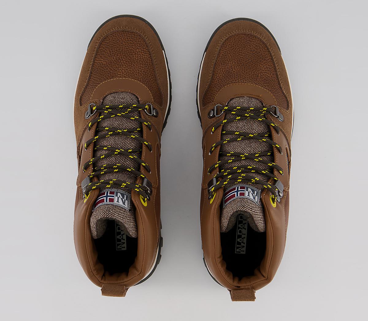 Napapijri Crag Mid Boots Napapijri Crag Mid Boots Golden Brown
