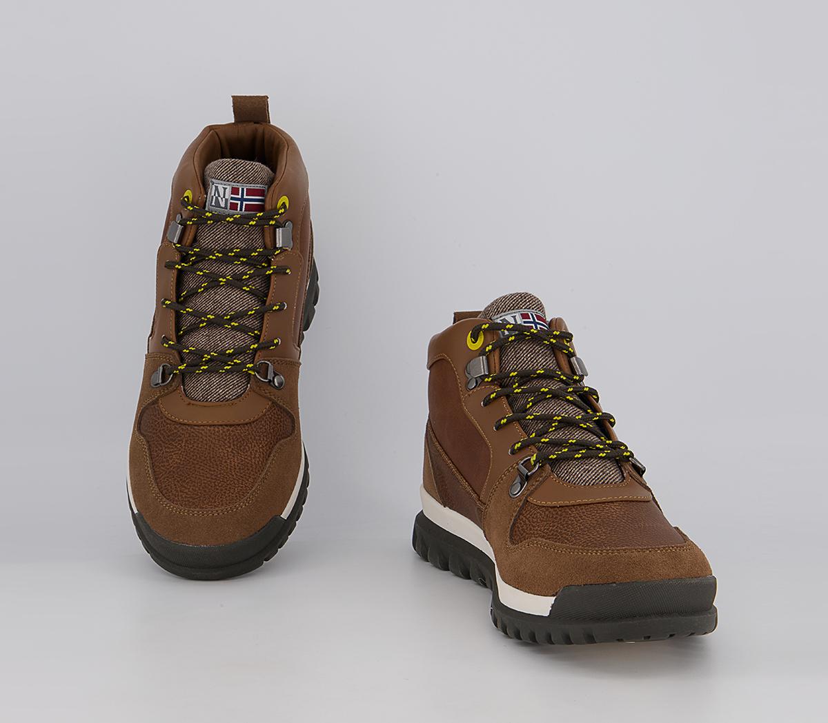 Napapijri Crag Mid Boots Napapijri Crag Mid Boots Golden Brown