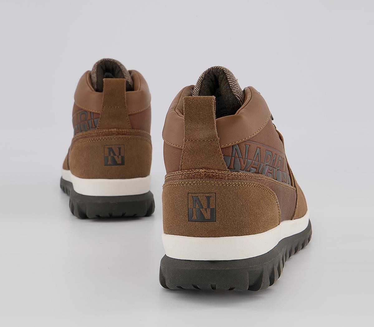 Napapijri Crag Mid Boots Napapijri Crag Mid Boots Golden Brown