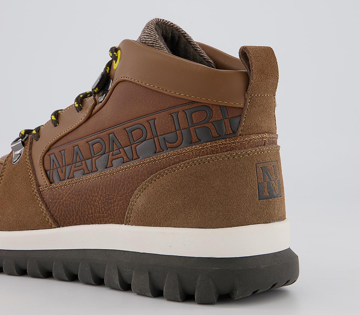 Napapijri Crag Mid Boots Napapijri Crag Mid Boots Golden Brown