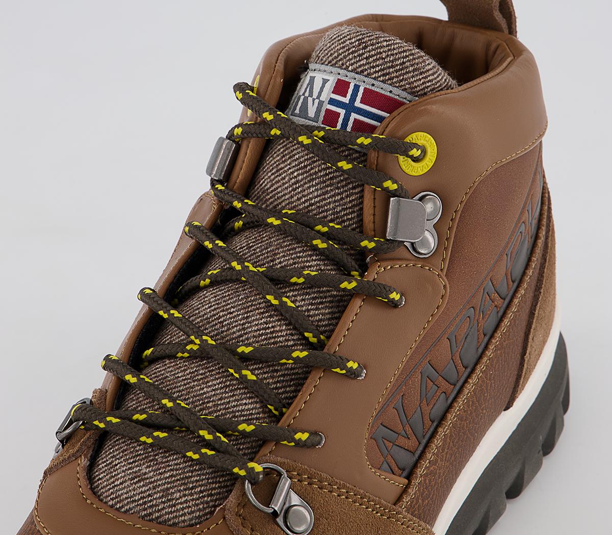 Napapijri Crag Mid Boots Napapijri Crag Mid Boots Golden Brown