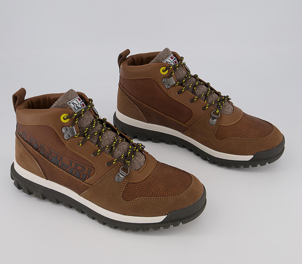 Napapijri Crag Mid Boots Napapijri Crag Mid Boots Golden Brown