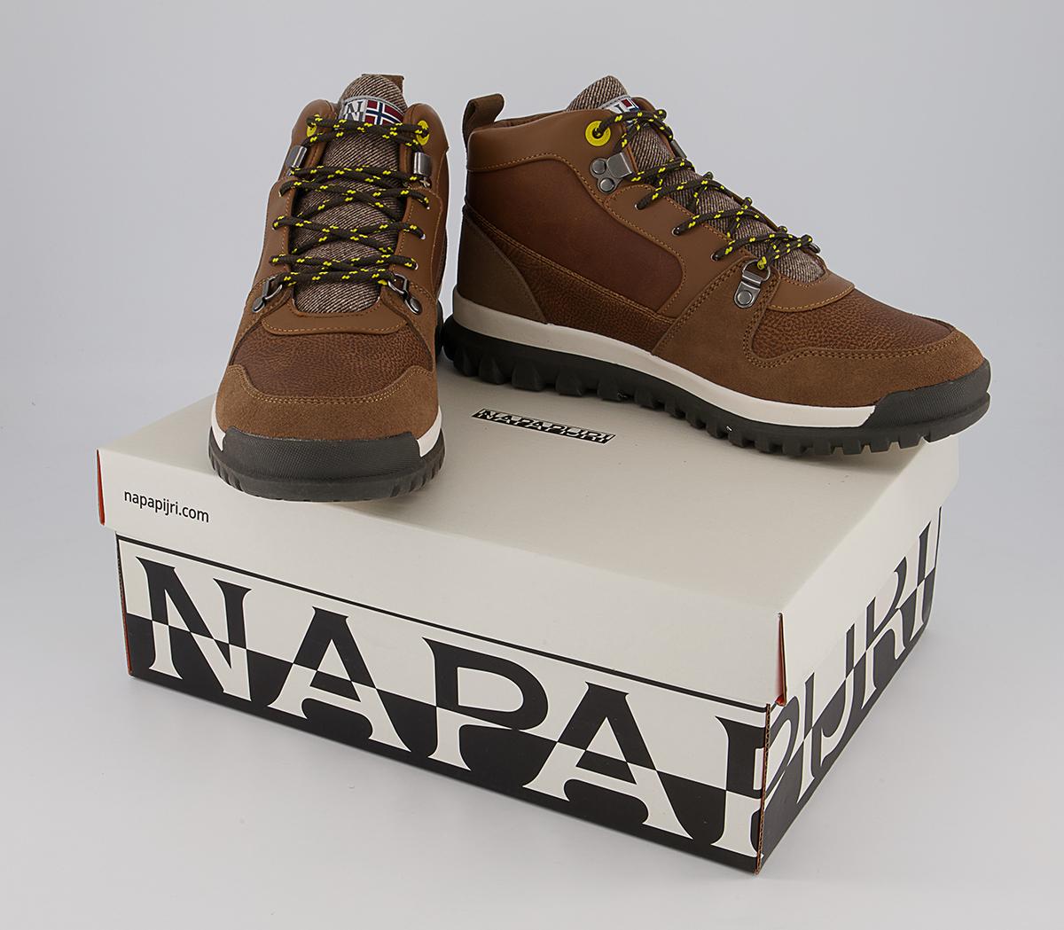 Napapijri Crag Mid Boots Napapijri Crag Mid Boots Golden Brown
