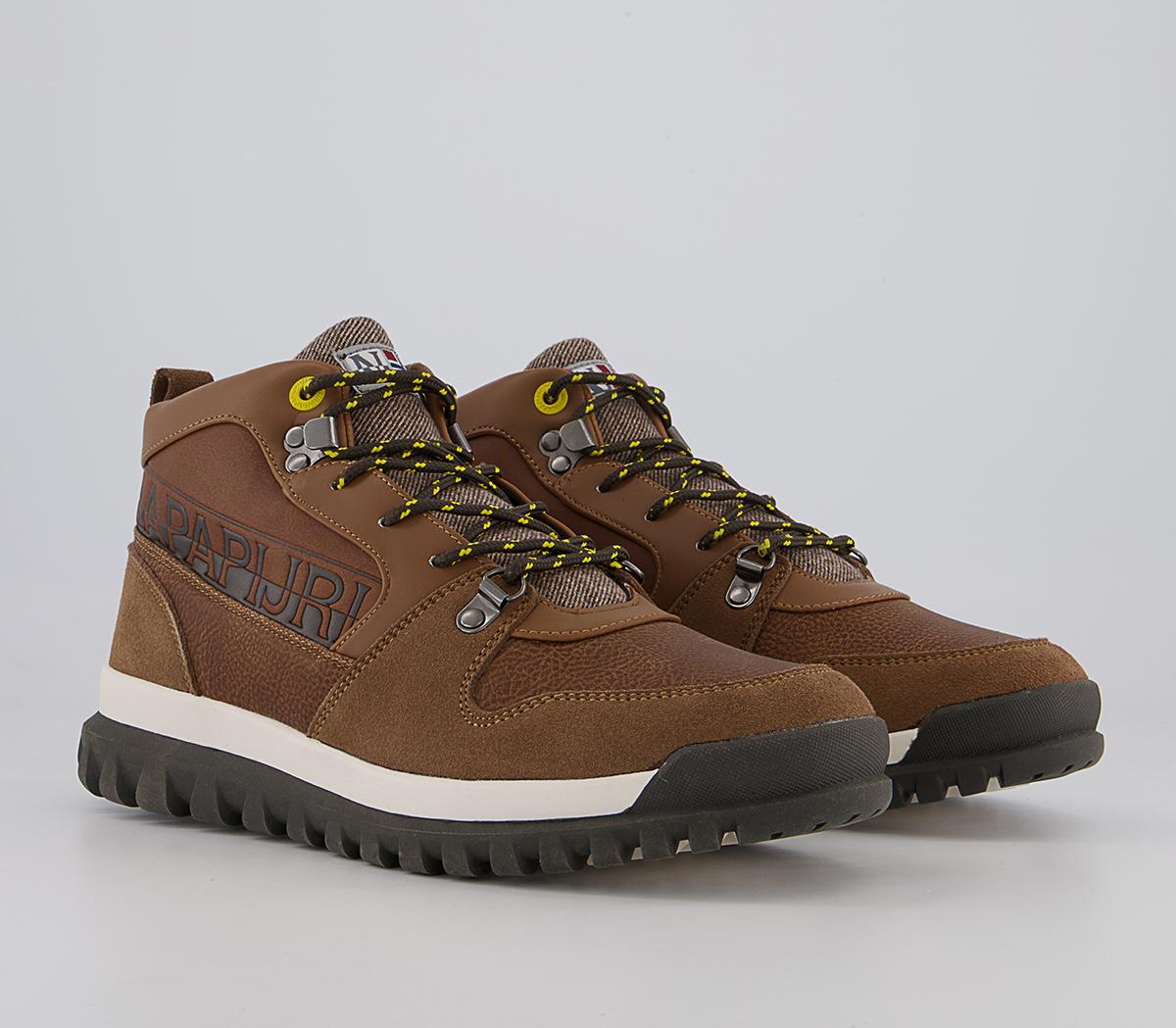 Napapijri Crag Mid Boots Napapijri Crag Mid Boots Golden Brown