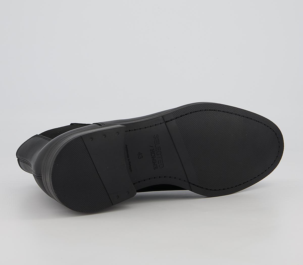 Selected Homme Blake Chelsea Boots Selected Homme Blake Chelsea Boots Black Leather