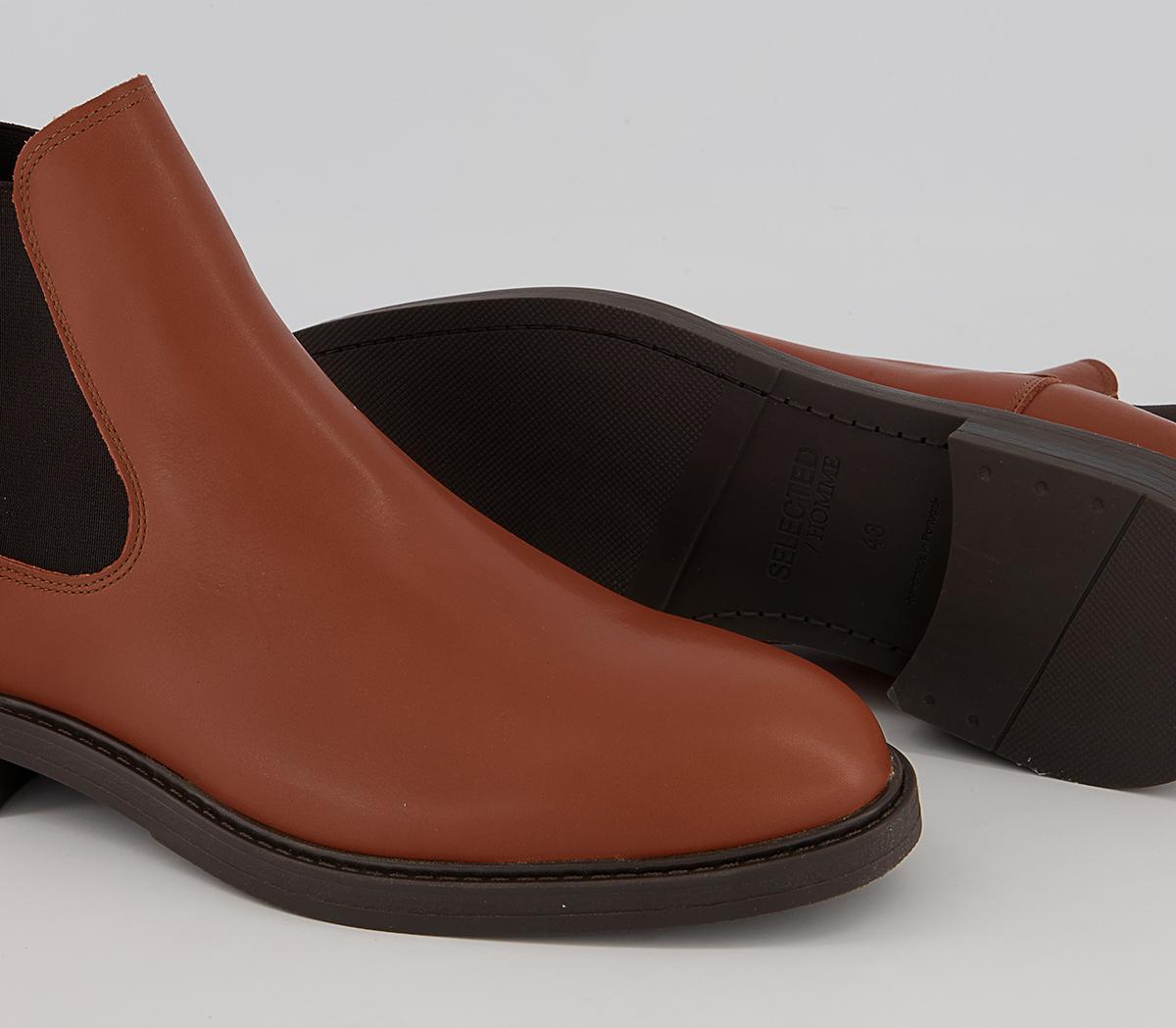 Selected HommeBlake Chelsea BootsCognac