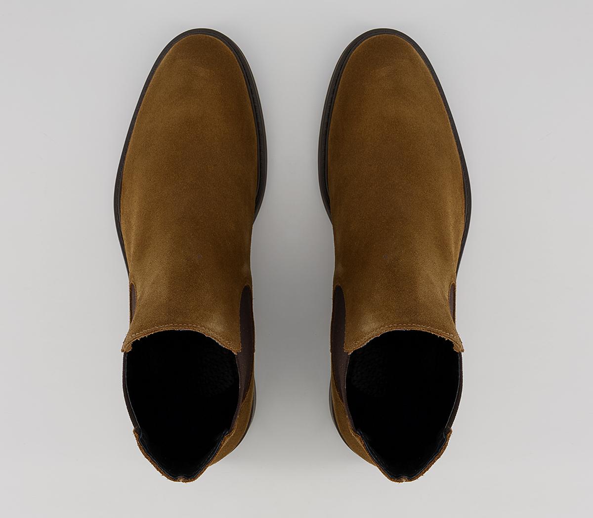 Selected Homme Blake Chelsea Boots Selected Homme Blake Chelsea Boots Rust Suede