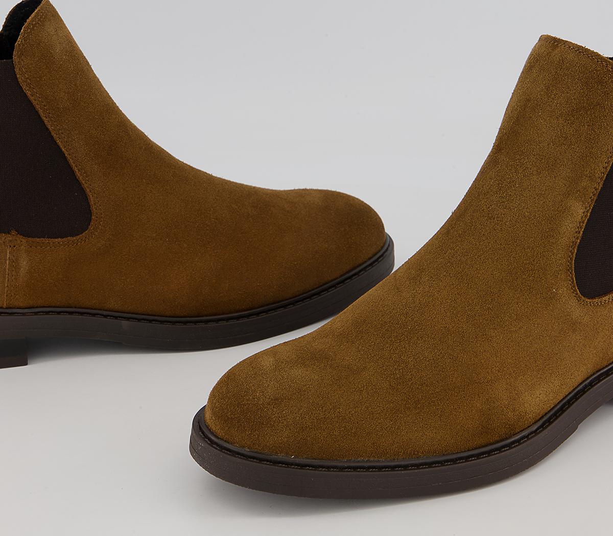Selected Homme Blake Chelsea Boots Selected Homme Blake Chelsea Boots Rust Suede