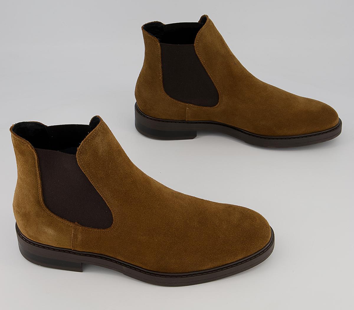 Selected Homme Blake Chelsea Boots Selected Homme Blake Chelsea Boots Rust Suede