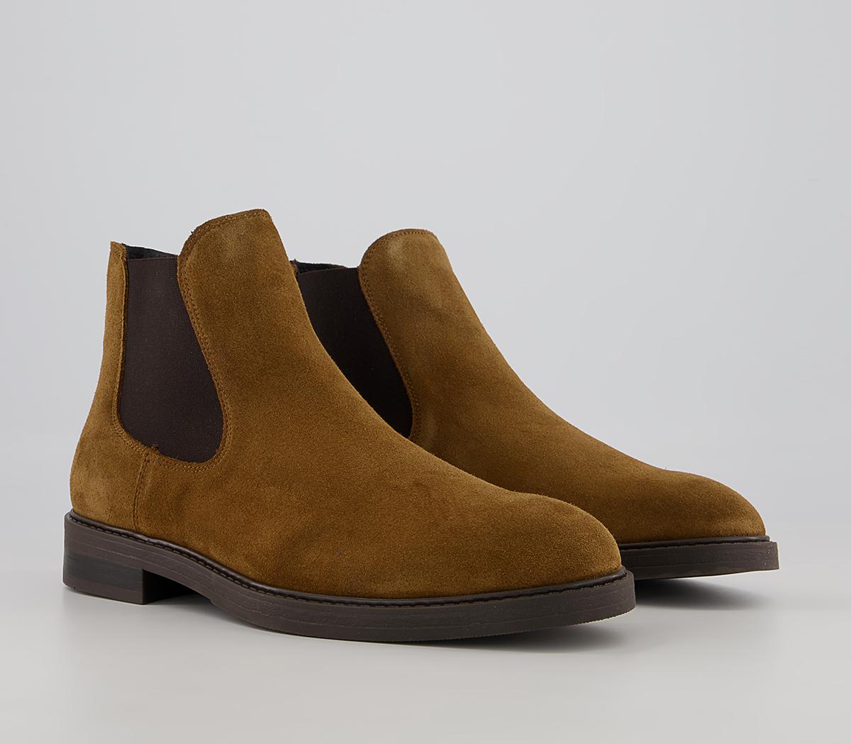 Selected Homme Blake Chelsea Boots Selected Homme Blake Chelsea Boots Rust Suede
