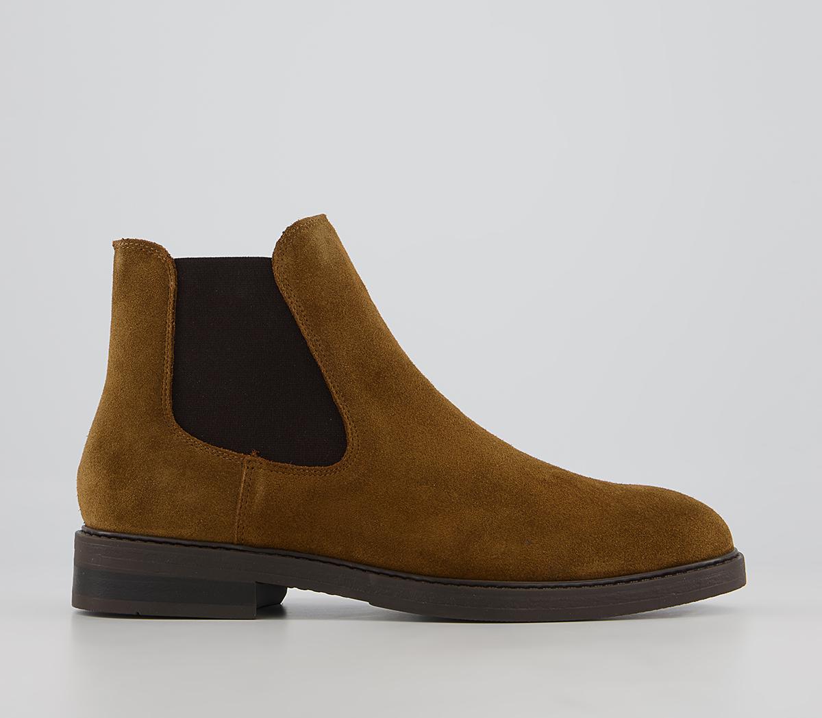 Selected homme suede deals chelsea boots