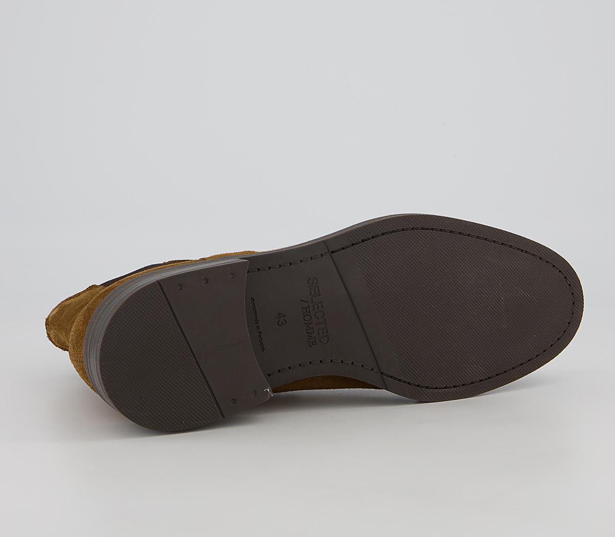 Selected Homme Blake Chelsea Boots Selected Homme Blake Chelsea Boots Rust Suede