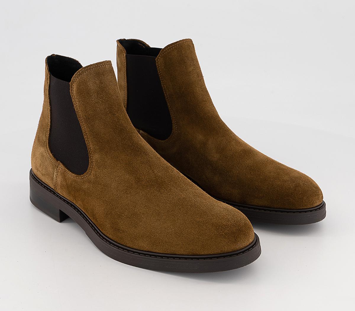 Selected Homme Mens Blake Chelsea Boots Tobacco Brown, 11