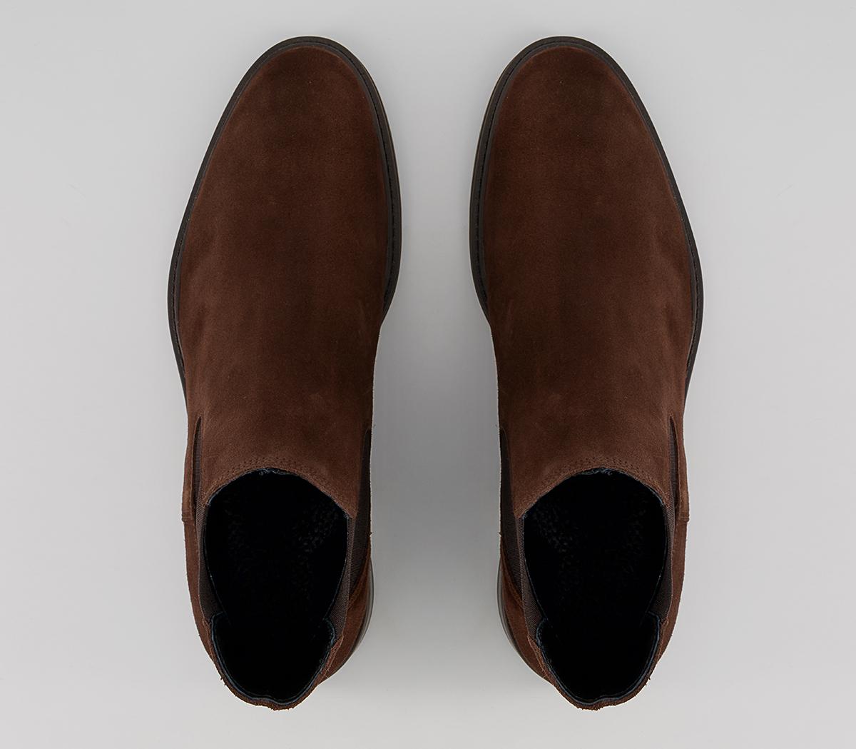 Selected Homme Blake Chelsea Boots Selected Homme Blake Chelsea Boots Chocolate Brown Suede