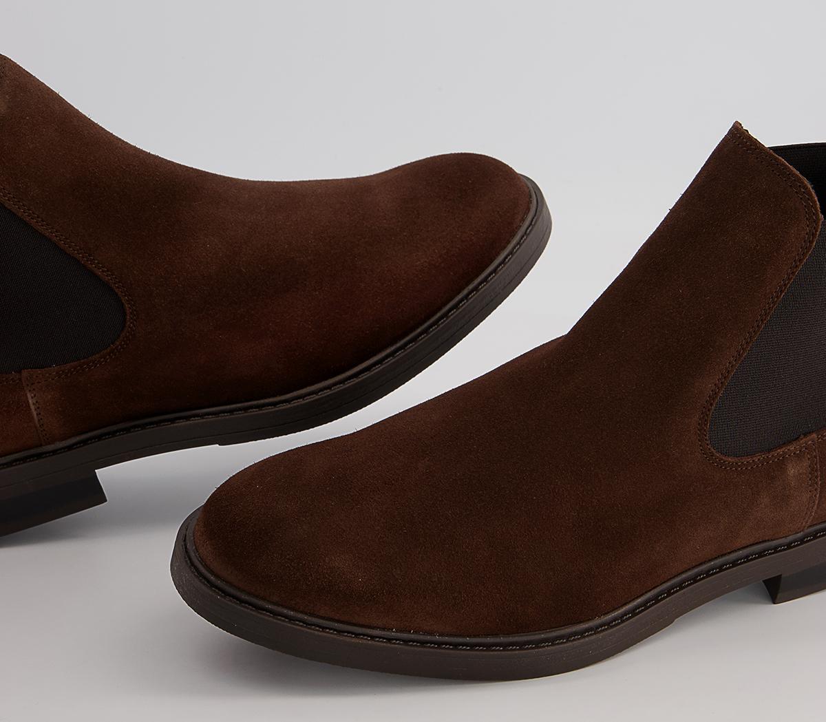 Selected Homme Blake Chelsea Boots Selected Homme Blake Chelsea Boots Chocolate Brown Suede