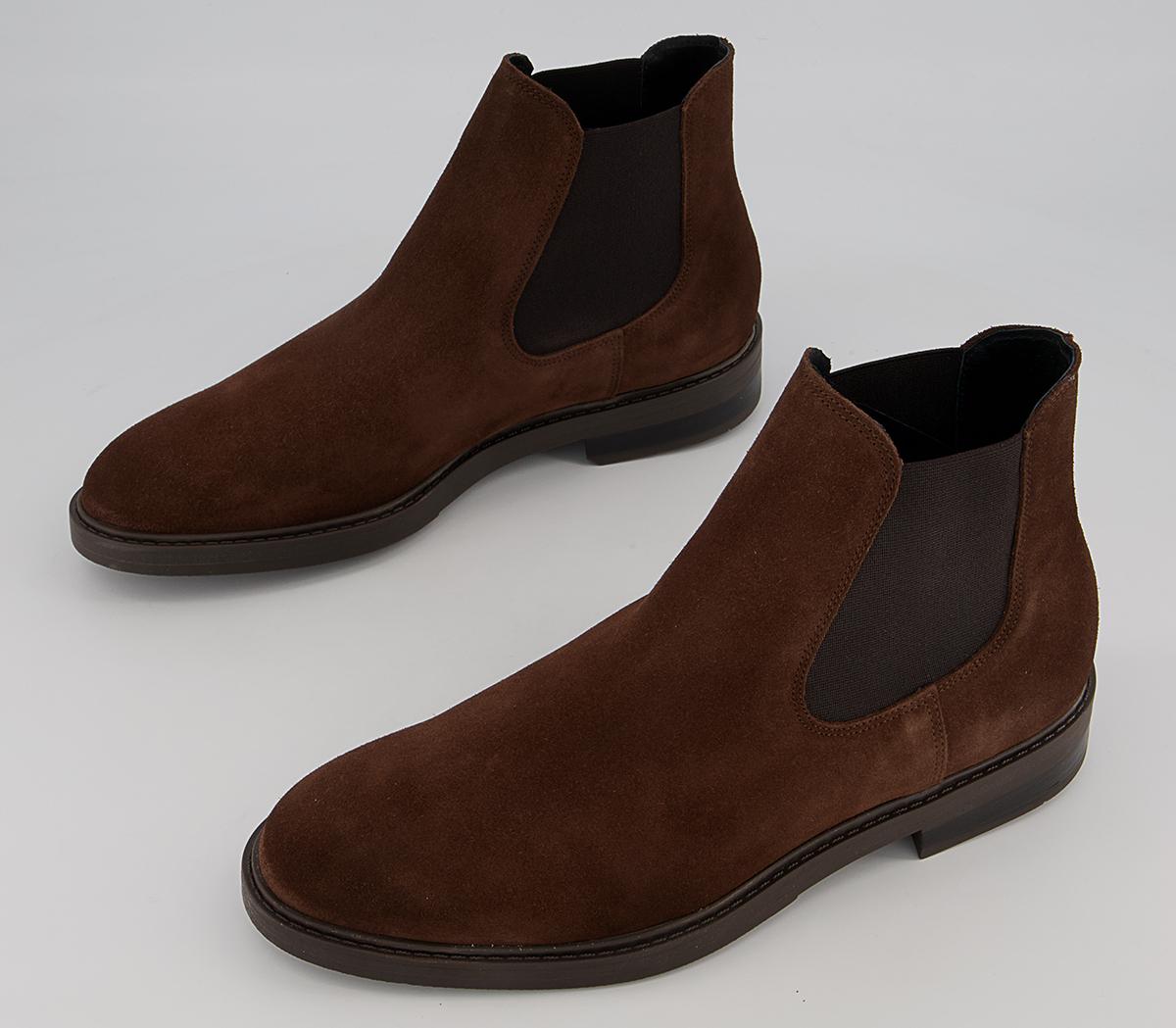 Selected Homme Blake Chelsea Boots Selected Homme Blake Chelsea Boots Chocolate Brown Suede