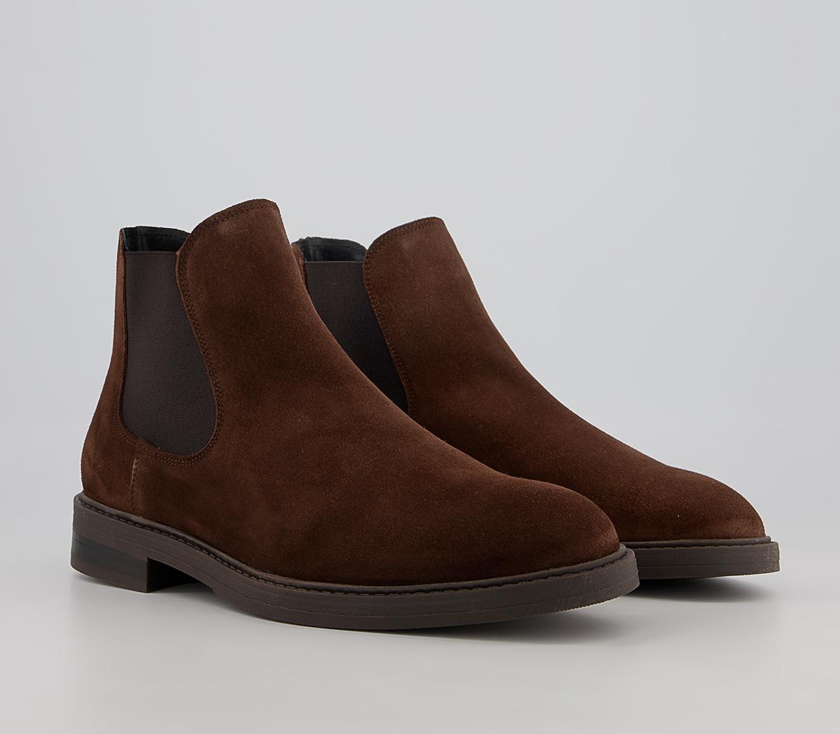 Selected Homme Blake Chelsea Boots Selected Homme Blake Chelsea Boots Chocolate Brown Suede