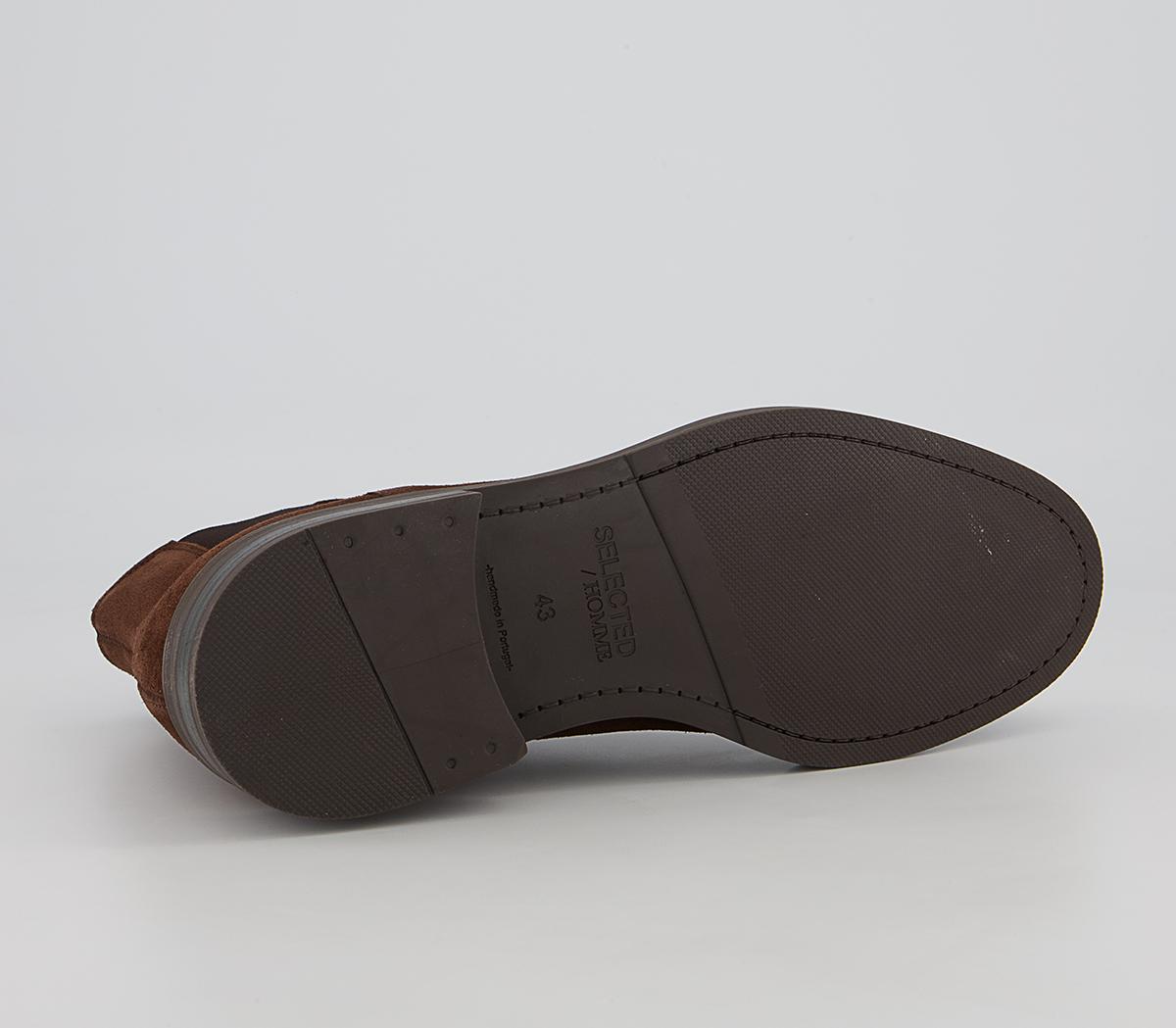 Selected Homme Blake Chelsea Boots Selected Homme Blake Chelsea Boots Chocolate Brown Suede