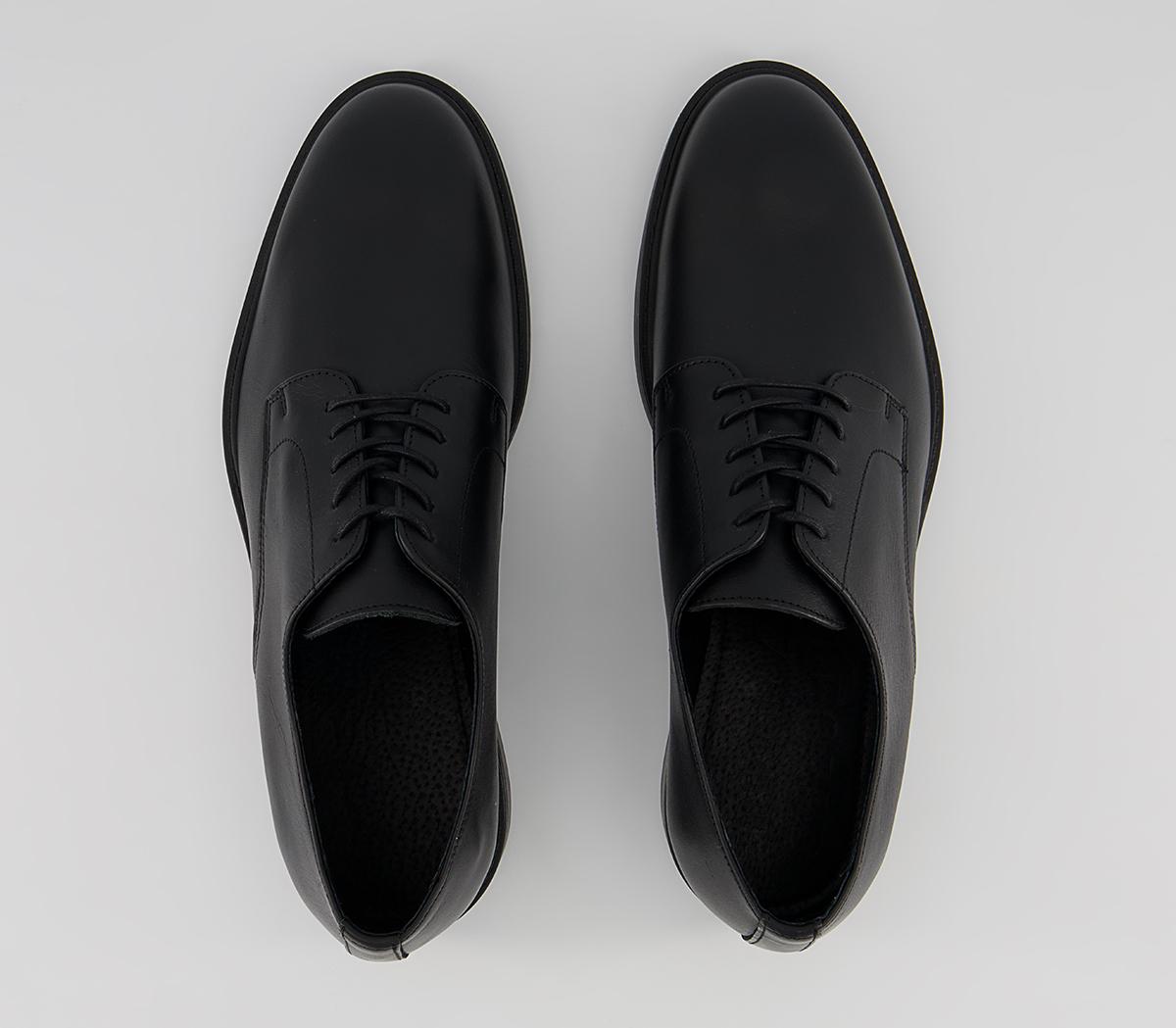 Selected Homme Blake Derby Shoes Black Leather - Men’s Smart Shoes