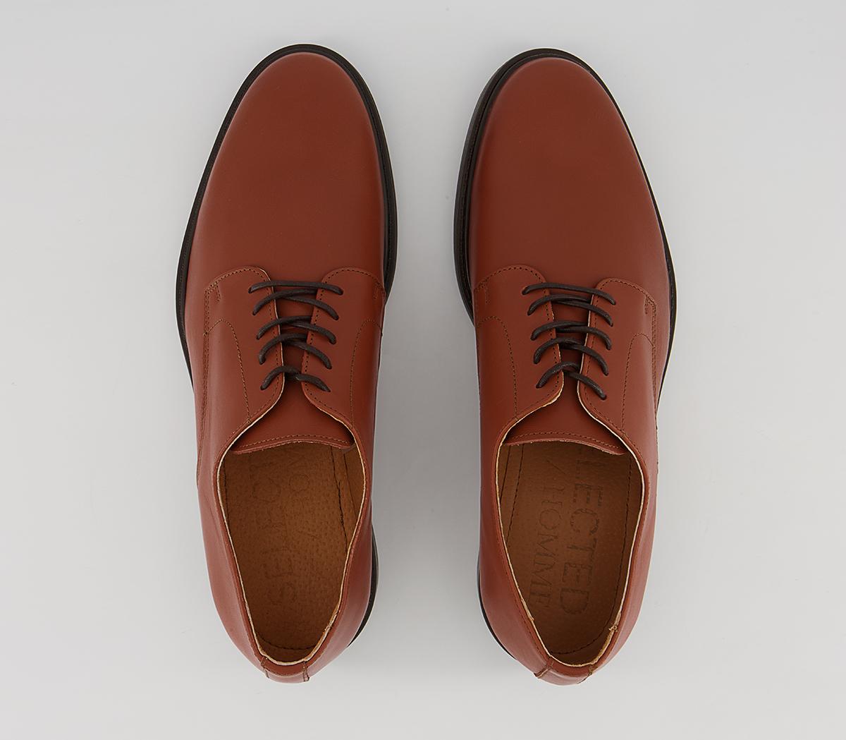 Selected Homme Blake Derby Shoes Selected Homme Blake Derby Shoes Cognac
