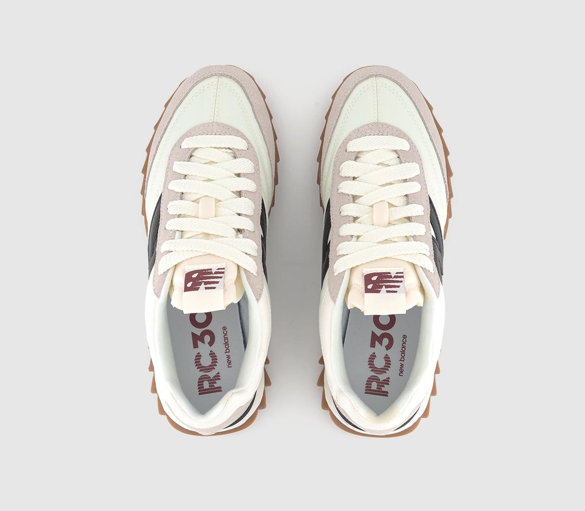 New BalanceRC30 Trainers Sea Salt White Black Gum