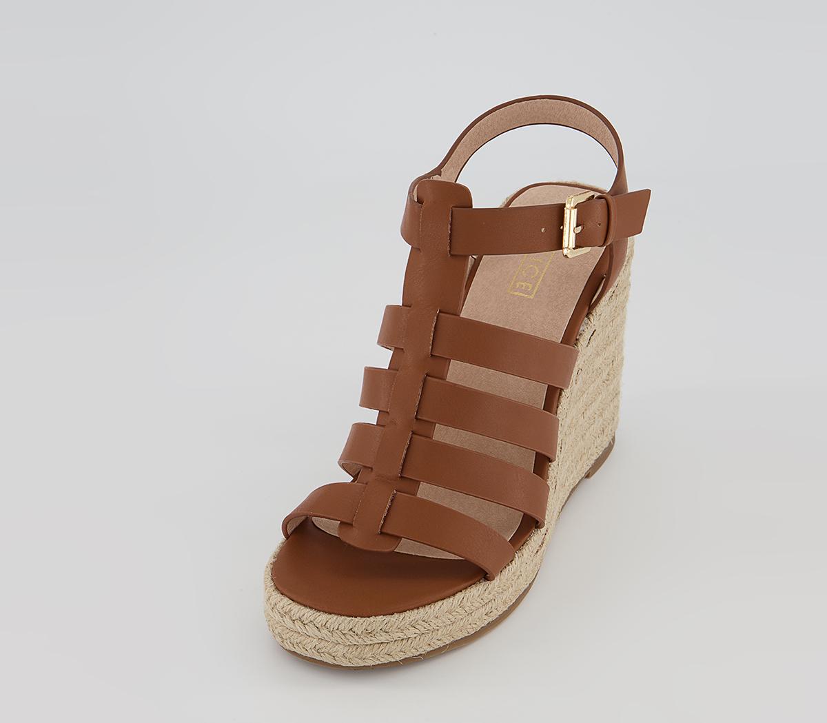 Office Haul Fisherman Espadrille Wedges Office Haul Fisherman Espadrille Wedges Tan